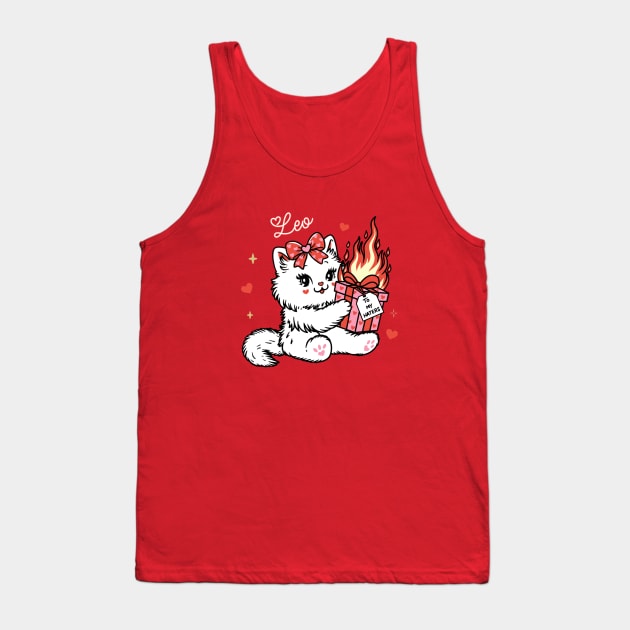 Leo Sassy Valentines Kitty Tank Top by moonstruck crystals